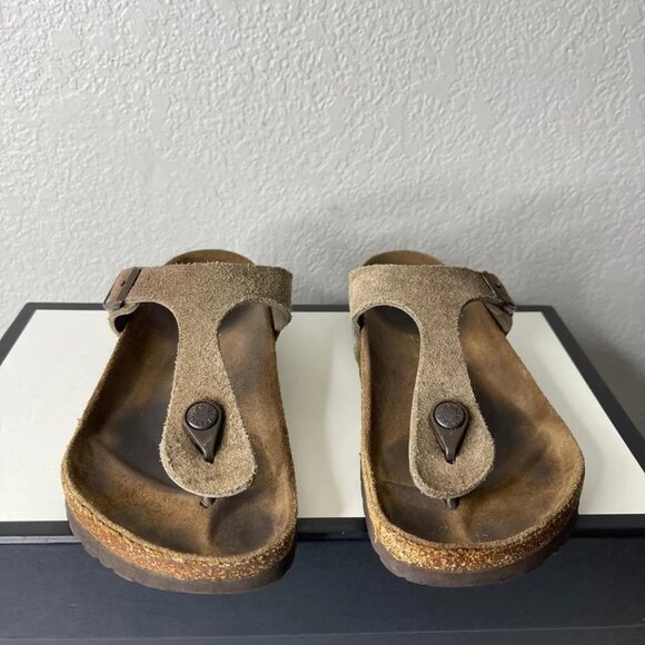 Birkenstock Gizeh Mocha Brown Thong Sandals Slip On Women's 38 EU/7 US - Picture 1 of 11